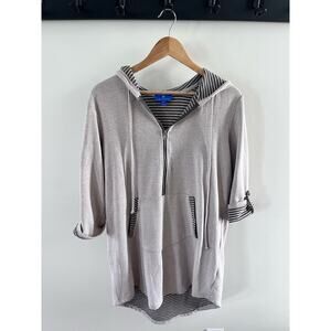 Blue Curl Quarter Zip Pullover